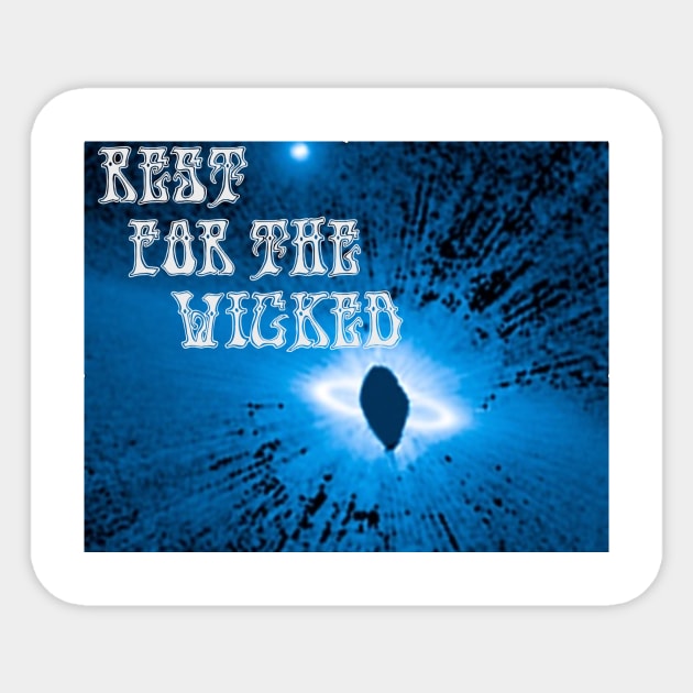 Rest For The Wicked in Space Sticker by Rest For The Wicked